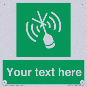 Custom sign safe condition Emergency position beacon